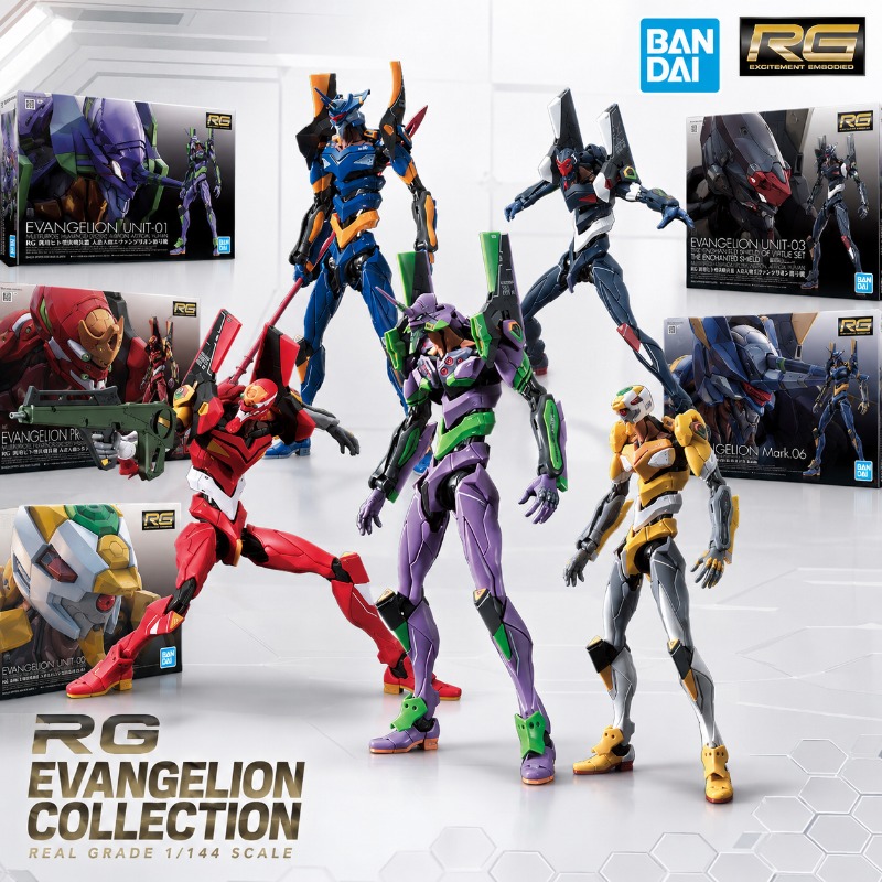 Model Kit Eva 02 - Bandai Originale RG Evangelion Unità 01