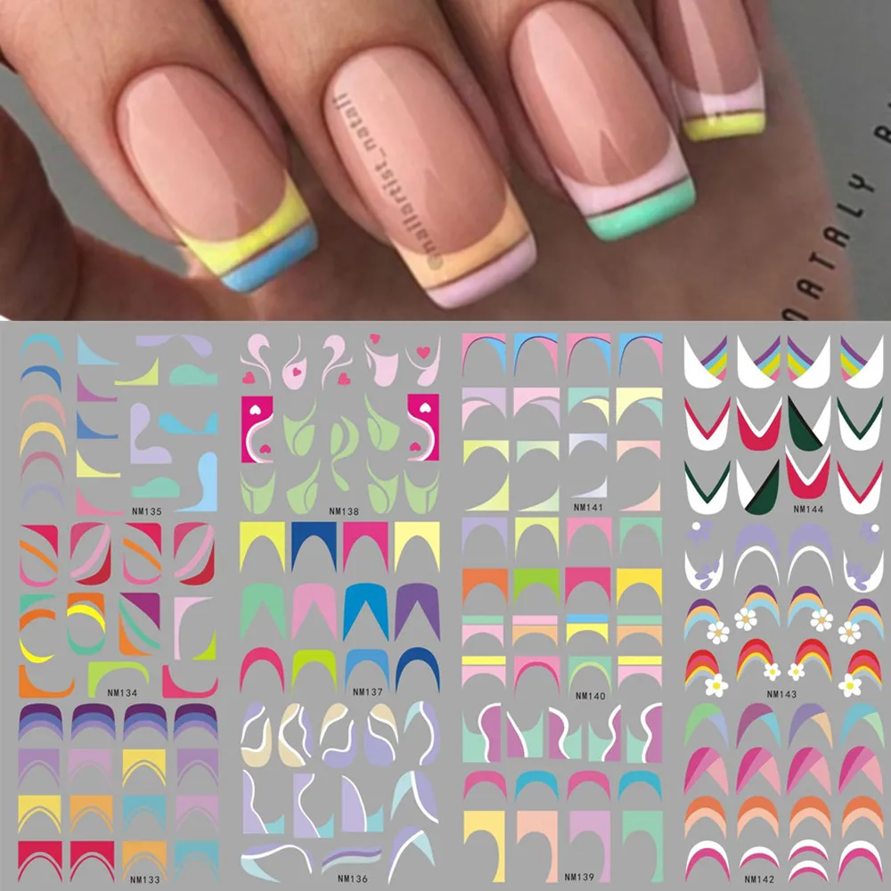 Waterslide Decal Paper - Punte francesi Adesivi per cursori per