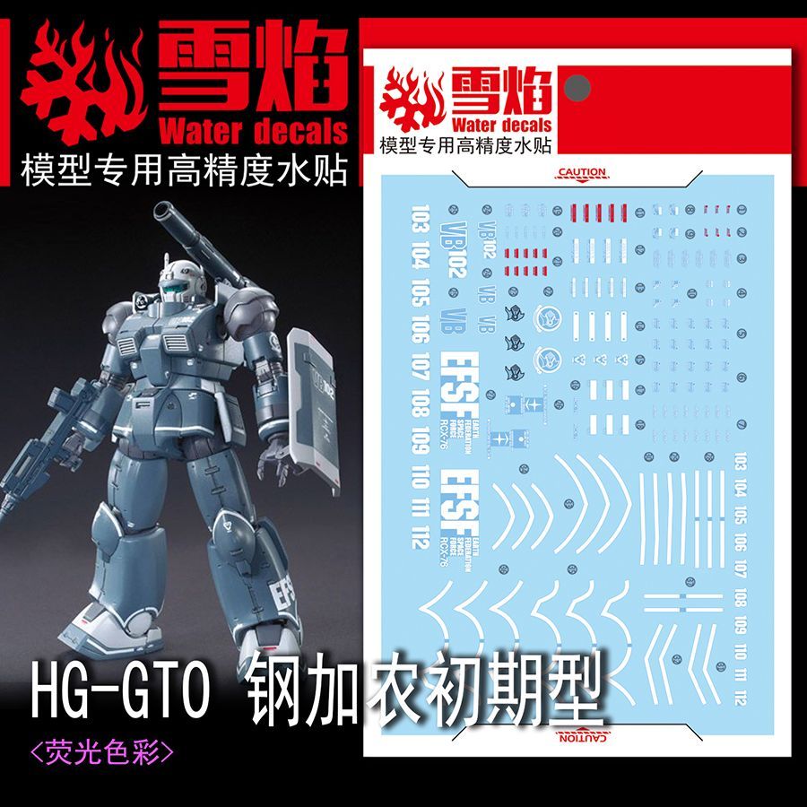 Model Kit Water Decal - Decalcomanie fluorescenti ad alta precisione per