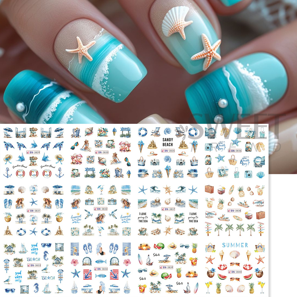 12 Design Adesivi per Unghie a - Waterslide Decal Paper recensione e prezzo